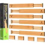 ANTOWIN Bamboo Drawer Dividers