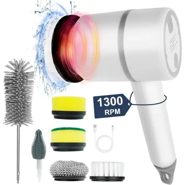 Electric Cleaning Brush Handheld Spin Scrubber