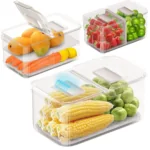 Produce Saver Containers: Stackable Fridge Organizer