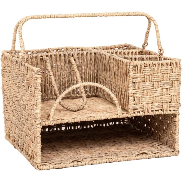 Resin Rattan All in one Serving Caddy