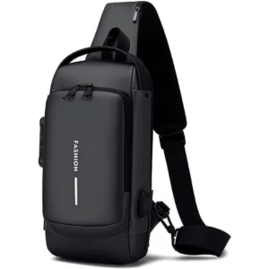 Sling Backpack USB Anti Theft Waterproof