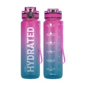 Sports Water Bottle with Time Marker
