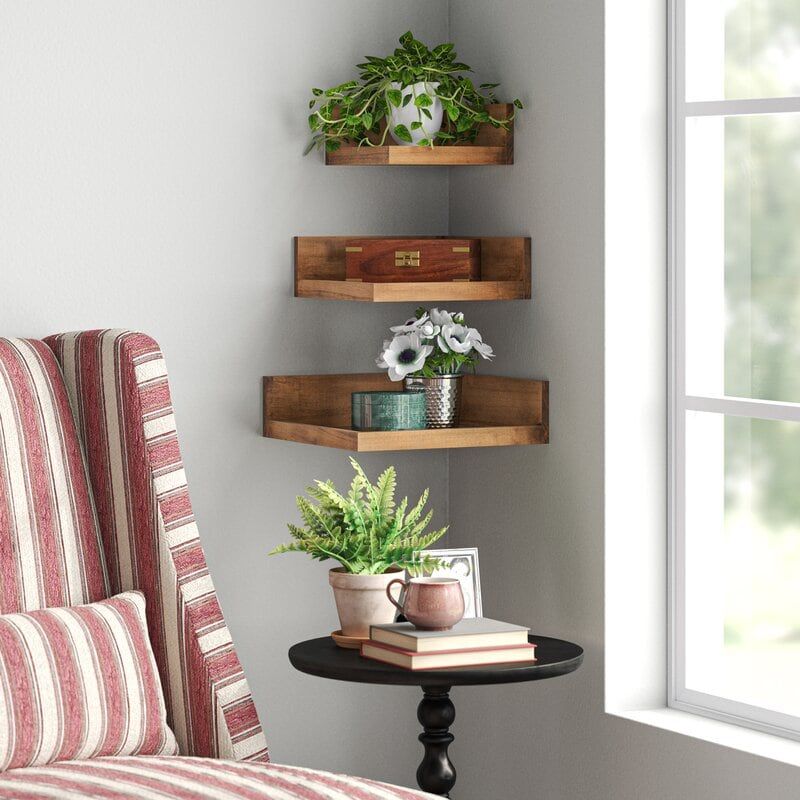 Original Corner Shelves Ideas to Get More Storage Space - MakeoverIdea